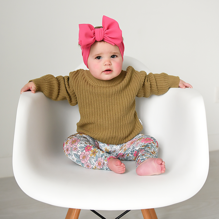 Bright Pink HEADWRAP - Gigi and Max