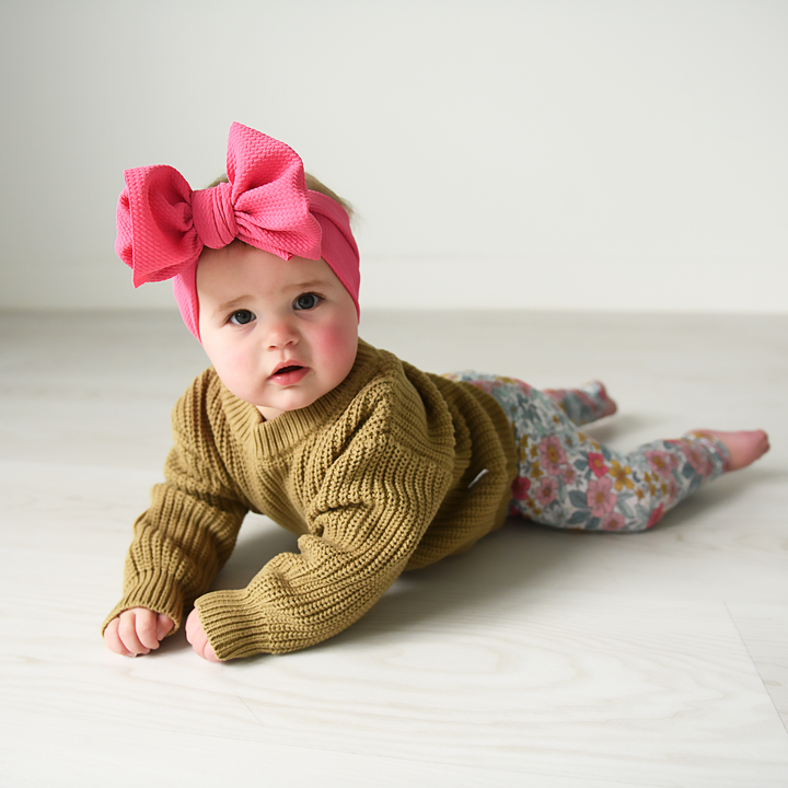 Bright Pink HEADWRAP - Gigi and Max