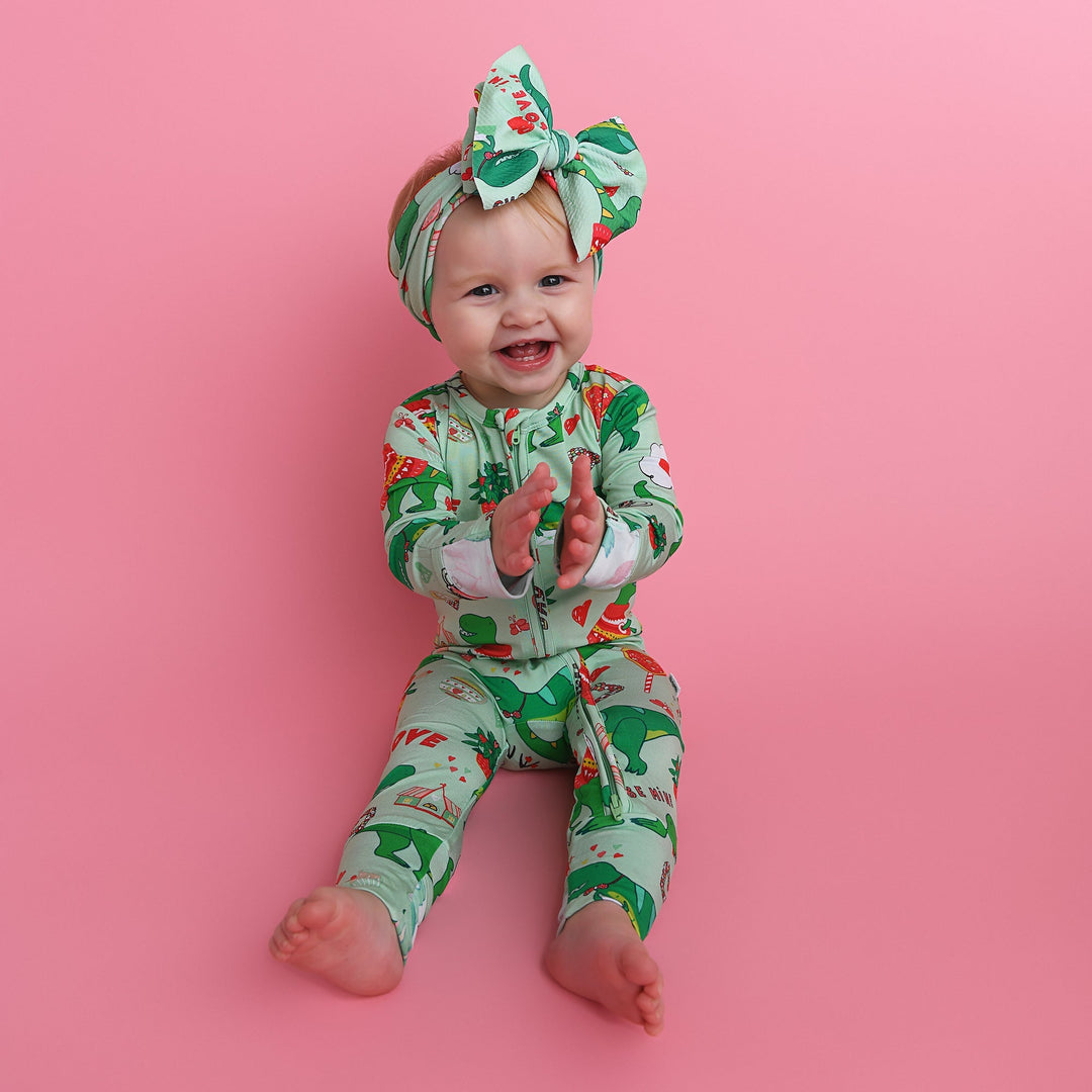 Rex Green Dino HEADWRAP - Gigi and Max