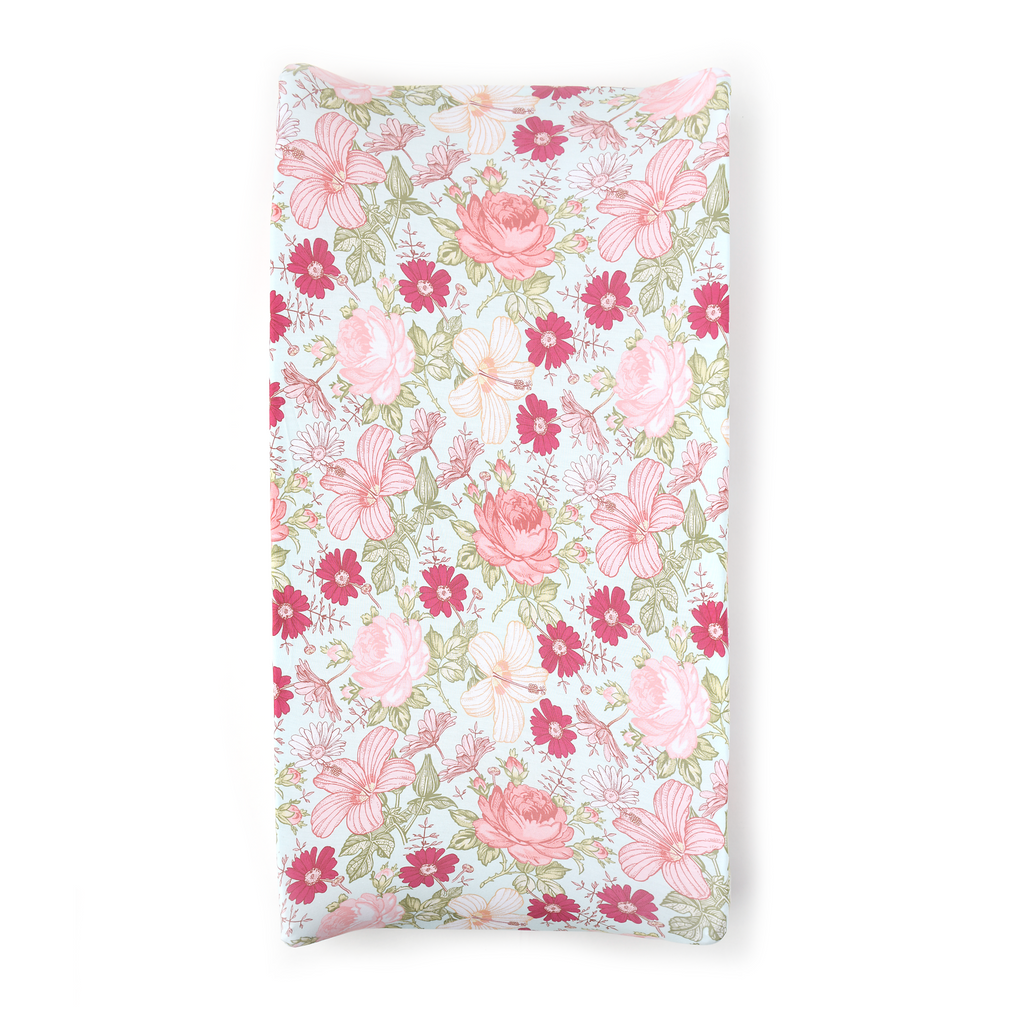 Sutton Floral Changing Pad Cover - Gigi and Max