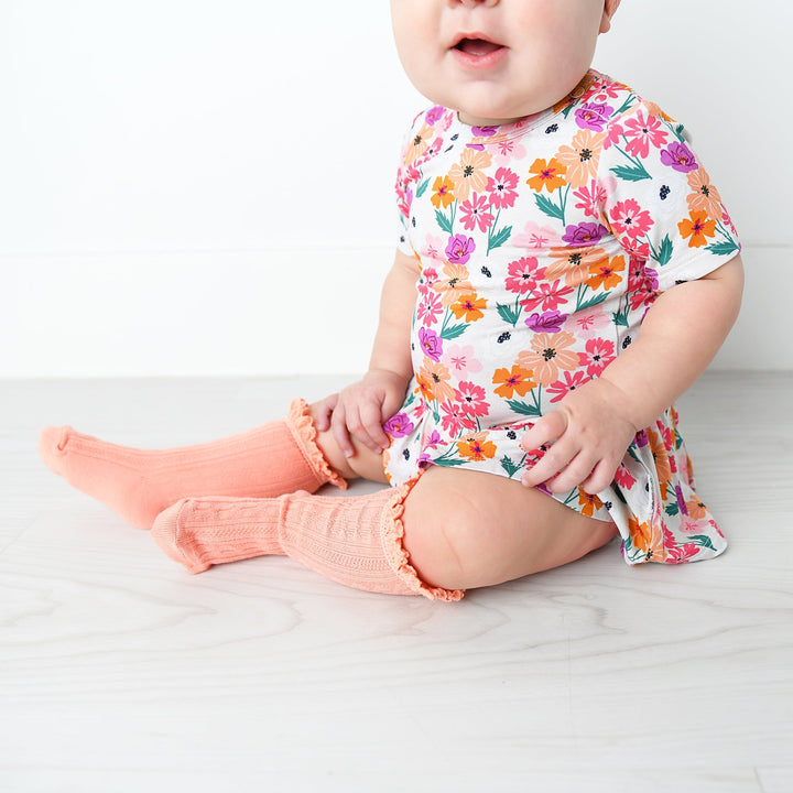 Coral Lace Socks - Gigi and Max