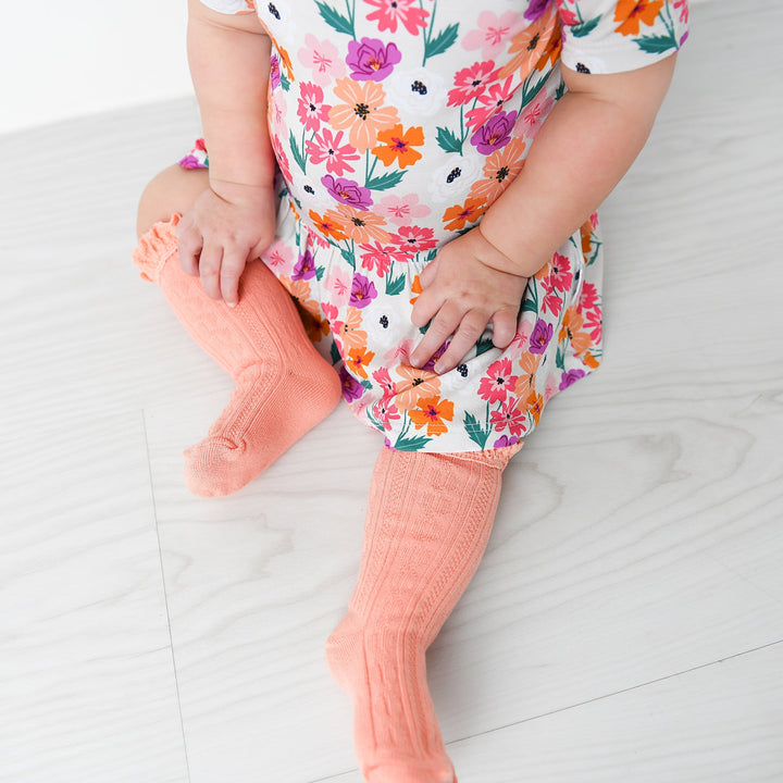 Coral Lace Socks - Gigi and Max