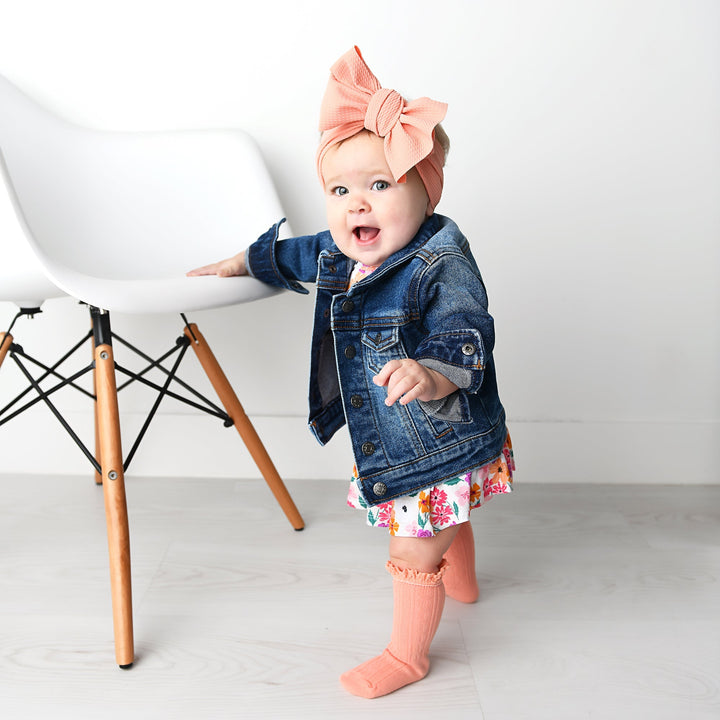 Coral Lace Socks - Gigi and Max