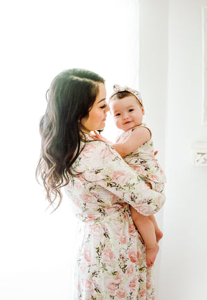 Caroline Floral Mommy Robe - Gigi and Max