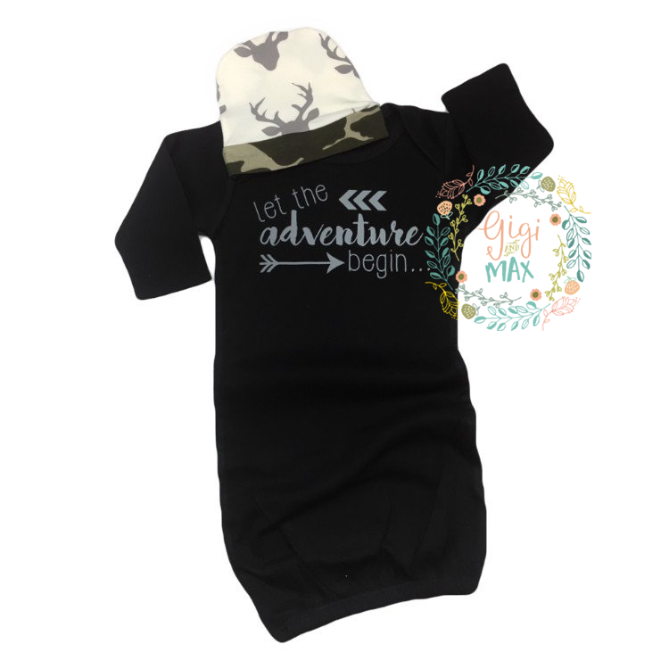 Gown Let the adventure begin with Deer hat - Gigi and Max