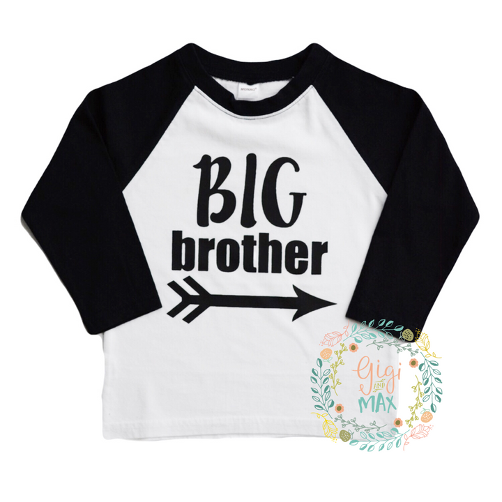 Big Brother Raglan - Gigi and Max