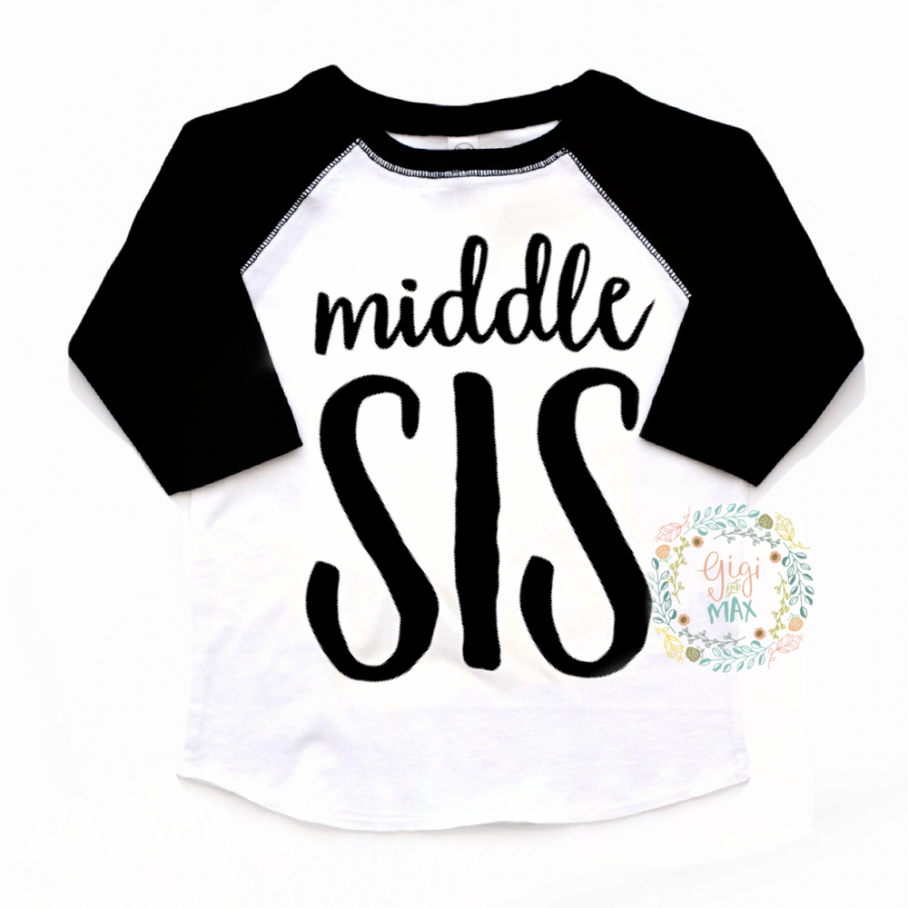 Middle SIS Raglan - Gigi and Max