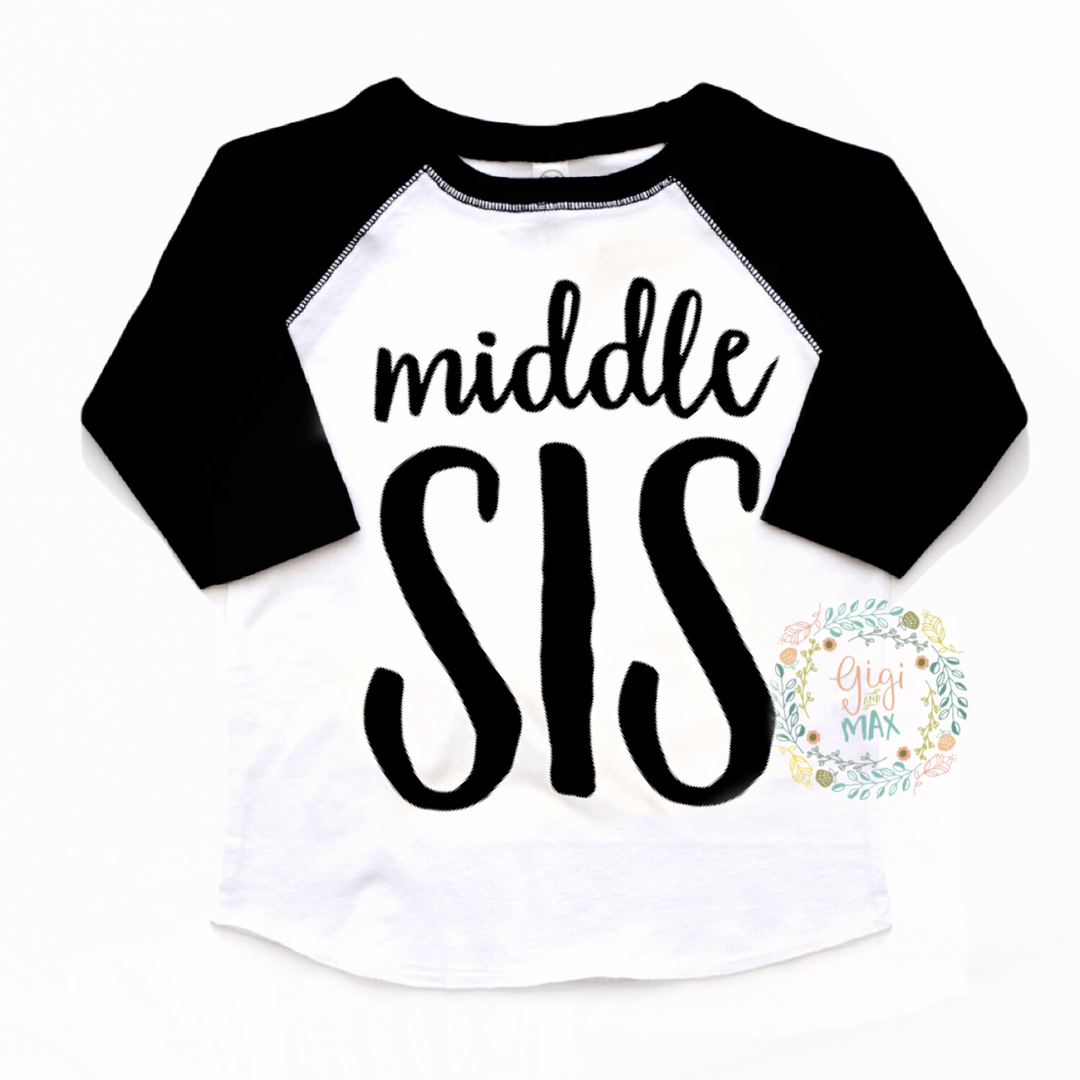 Middle SIS Raglan - Gigi and Max
