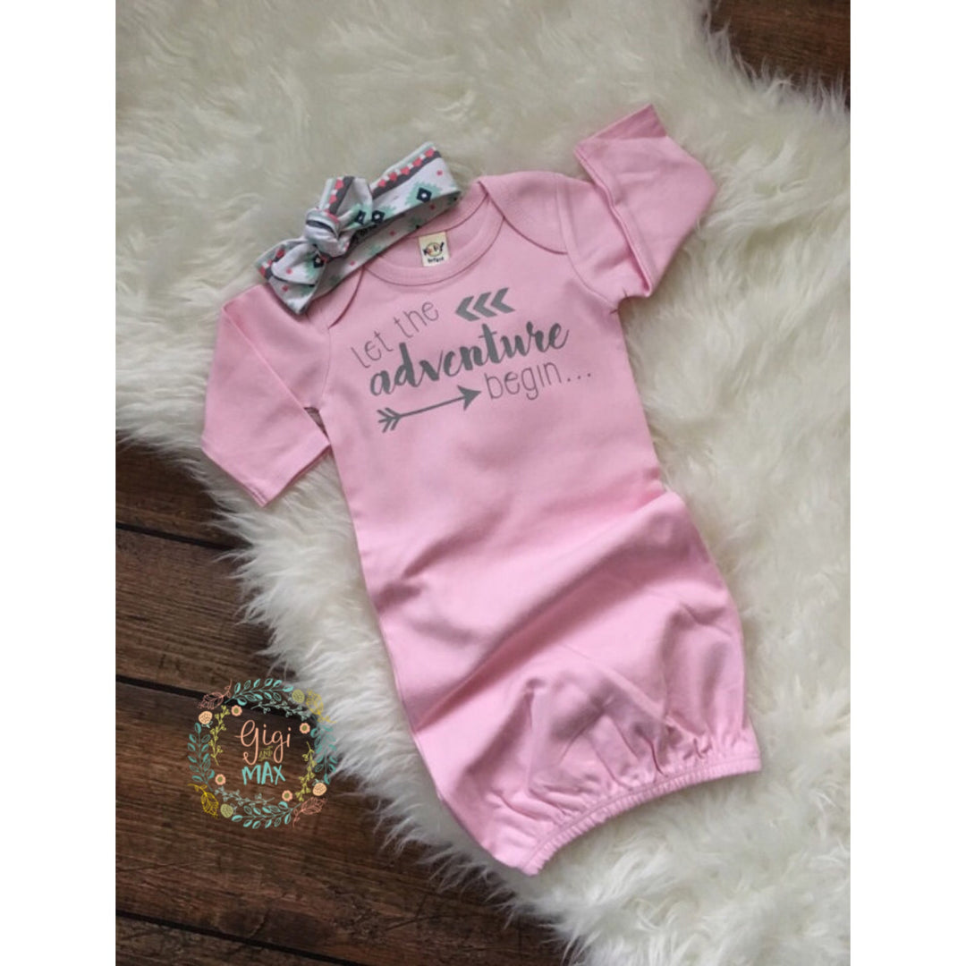 Gown Let the adventure begin Light pink - Gigi and Max