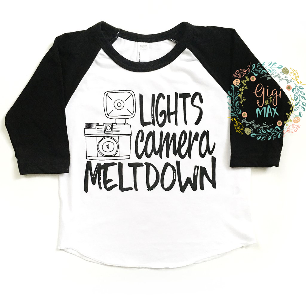 Lights Camera Meltdown Tee - Gigi and Max