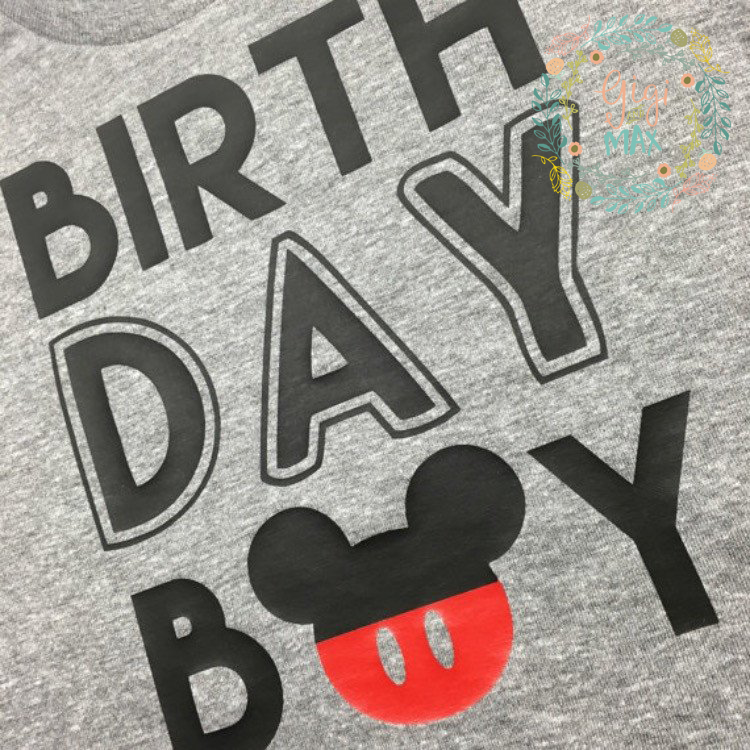 Mickey Birthday Tee - Gigi and Max