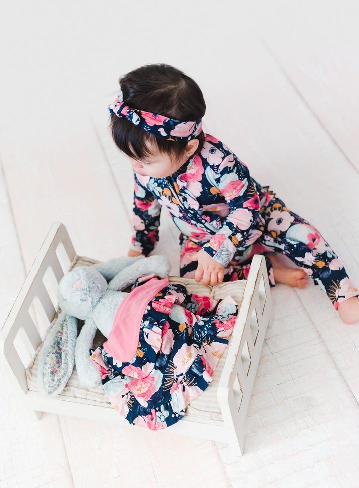 Dakota Floral Topknot Headband - Gigi and Max