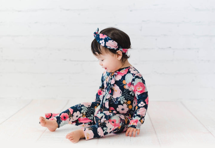 Dakota Floral Topknot Headband - Gigi and Max