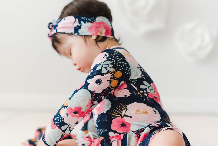 Dakota Floral Topknot Headband - Gigi and Max