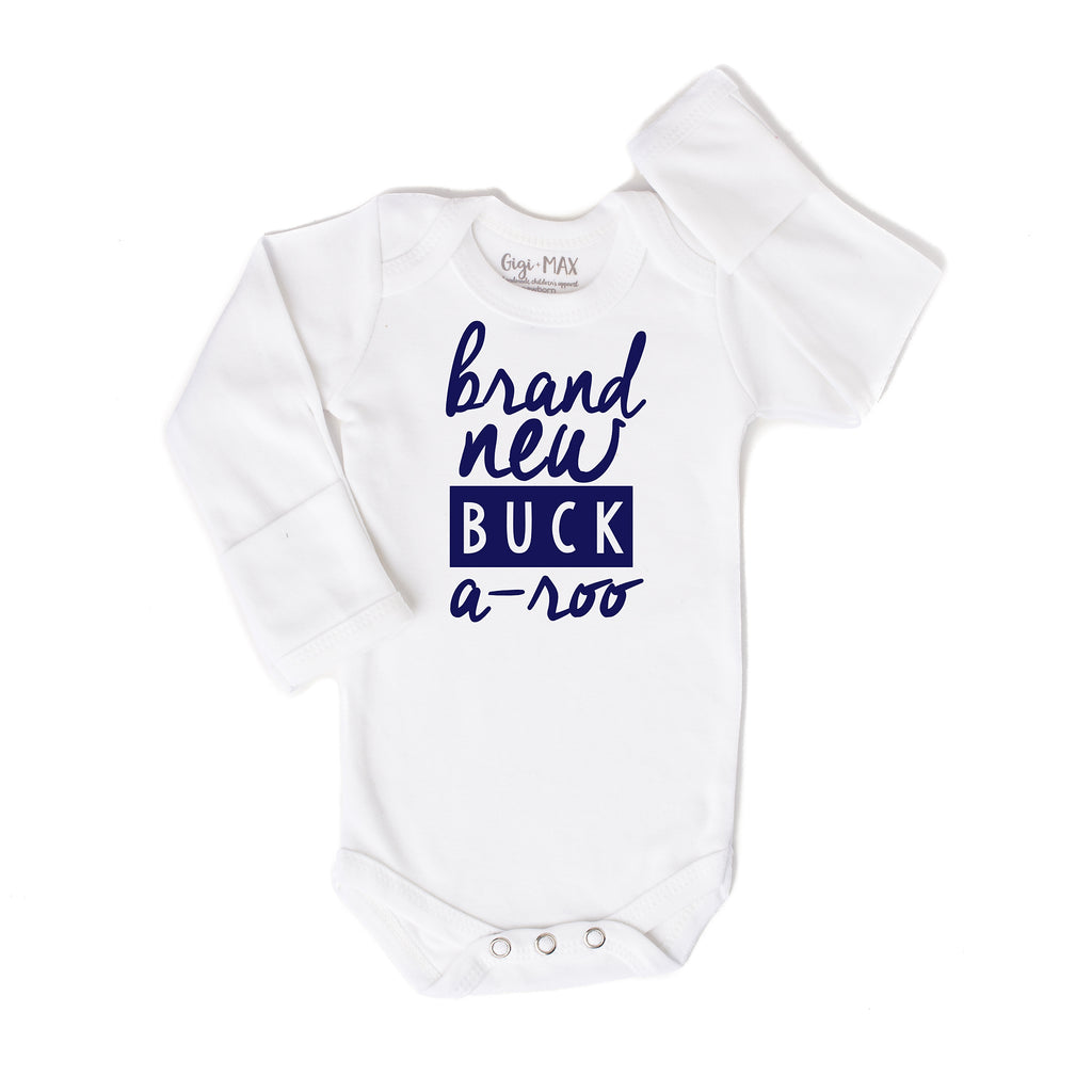 Brand New Buck a roo - Onesie only - Gigi and Max