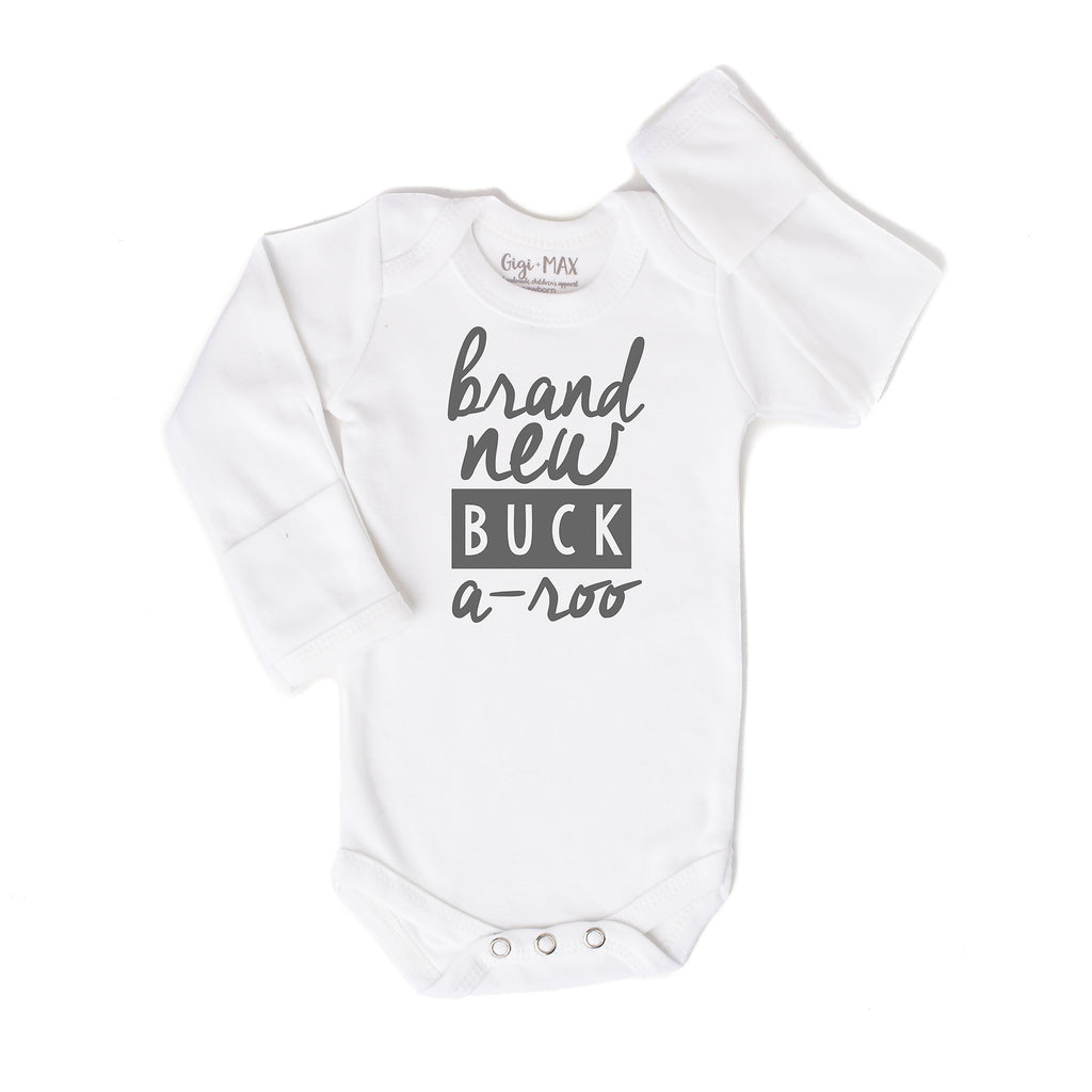 Brand New Buck a roo - Onesie only - Gigi and Max