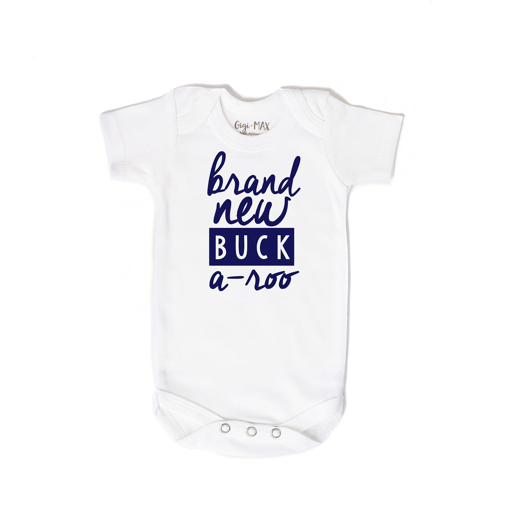 Brand New Buck a roo - Onesie only - Gigi and Max
