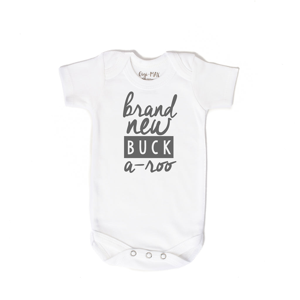 Brand New Buck a roo - Onesie only - Gigi and Max