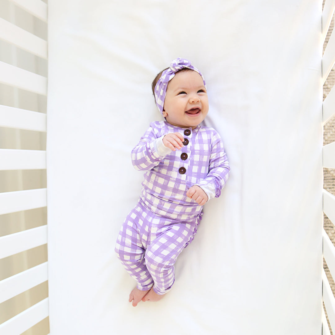 Marley Purple Topknot Headband - Gigi and Max
