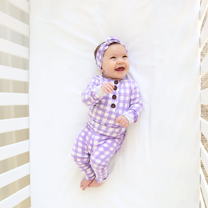 Marley Purple Topknot Headband - Gigi and Max