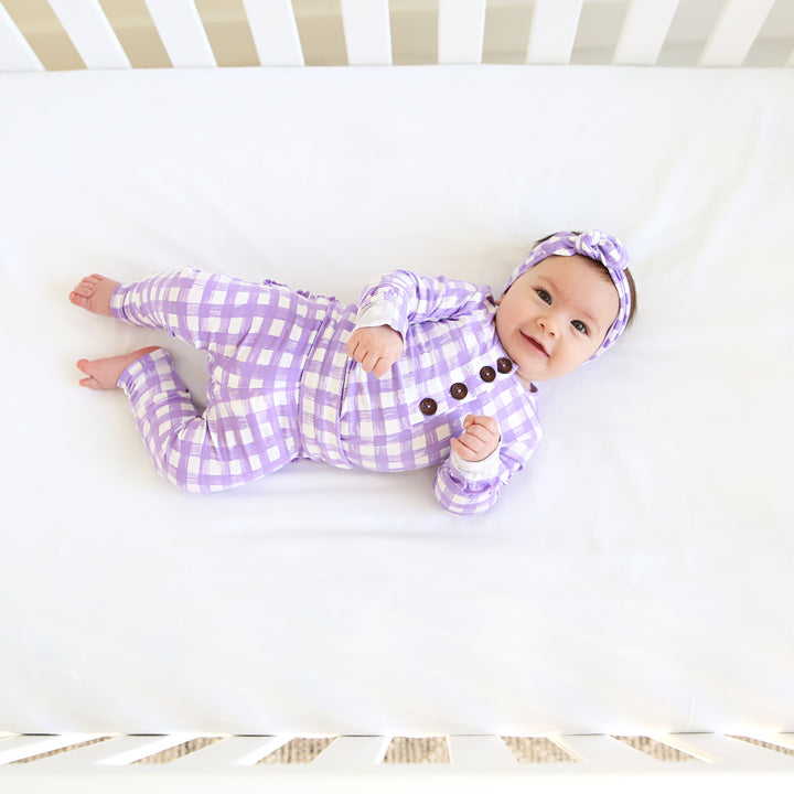Marley Purple Topknot Headband - Gigi and Max