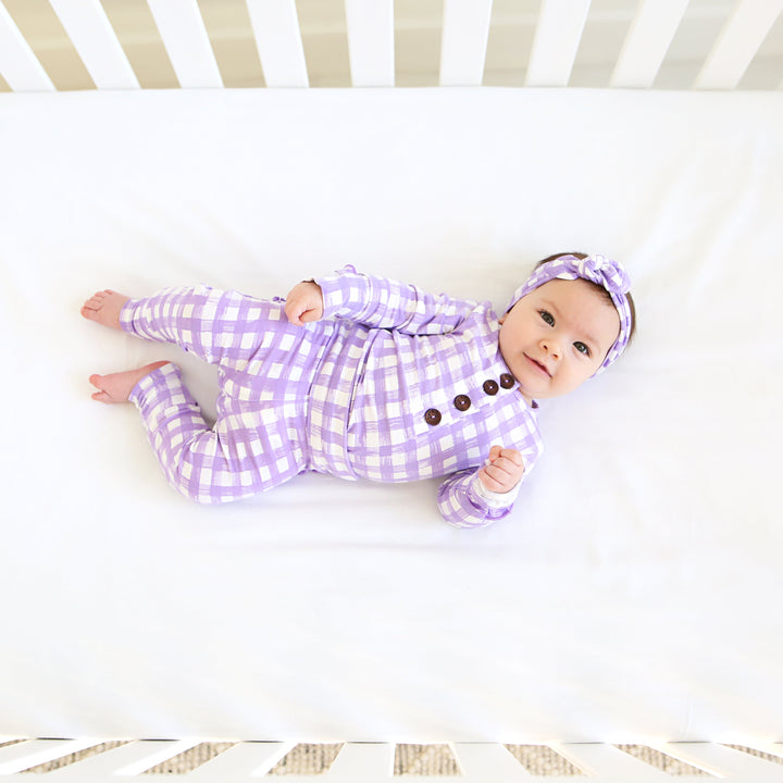 Marley Purple Topknot Headband - Gigi and Max