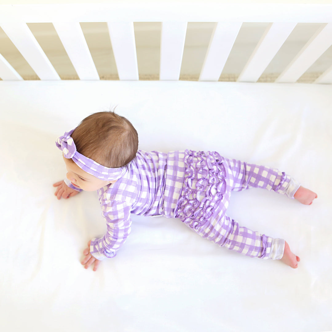 Marley Purple Topknot Headband - Gigi and Max