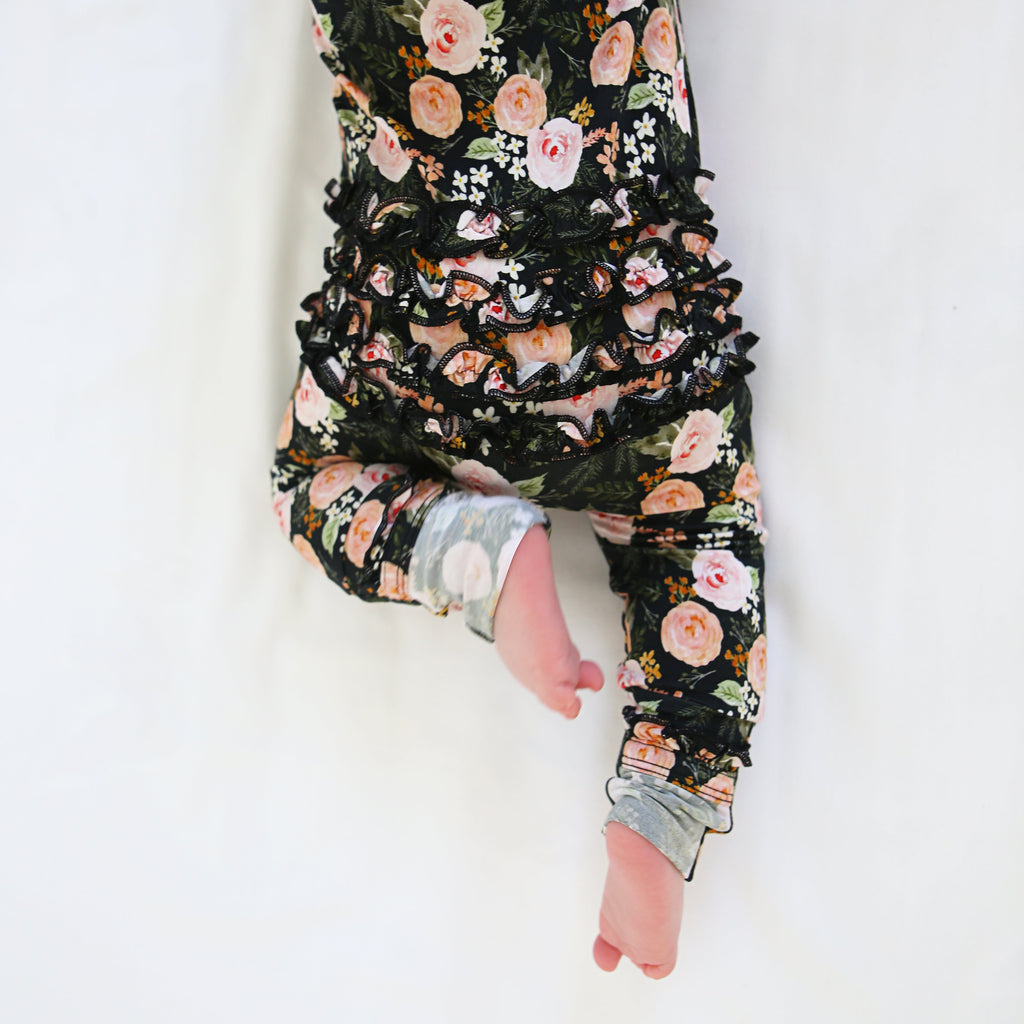 Madeline Floral RUFFLE ZIP - Gigi and Max