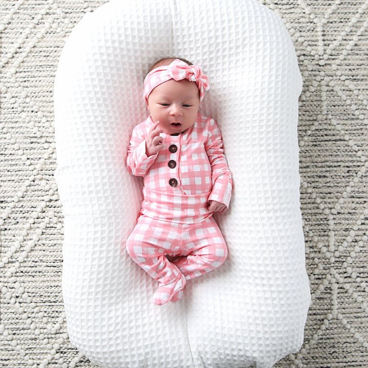 Addison Pink Topknot Headband - Gigi and Max