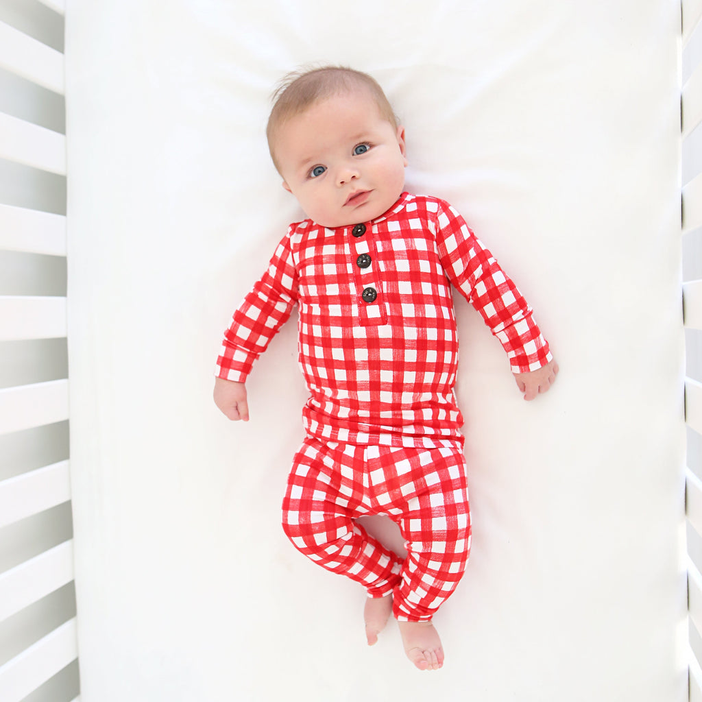 Frost Red Gingham TWO PIECE - Gigi and Max