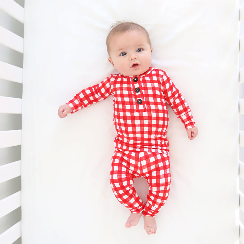 Red gingham pyjamas deals