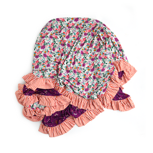 Talia & Eden  Double Layer Ruffle Blanket - Gigi and Max