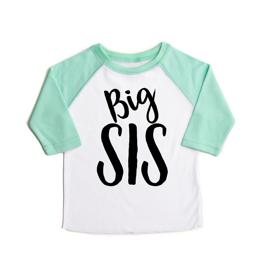 Mint Big SIS Raglan Shirt - Gigi and Max