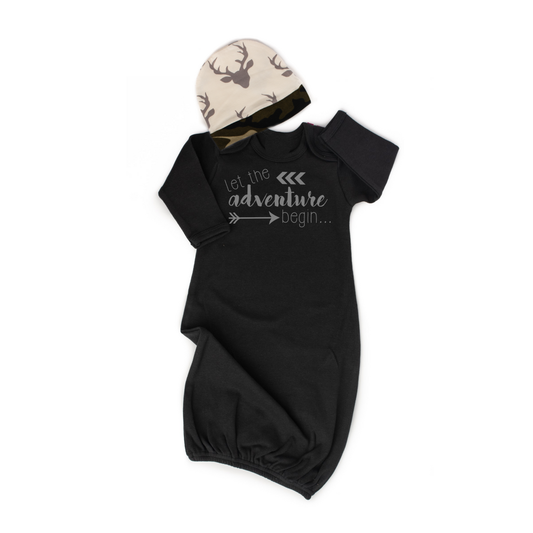 Gown Let the adventure begin with Deer hat - Gigi and Max