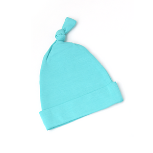 Reese Blue Newborn knot hat - Gigi and Max