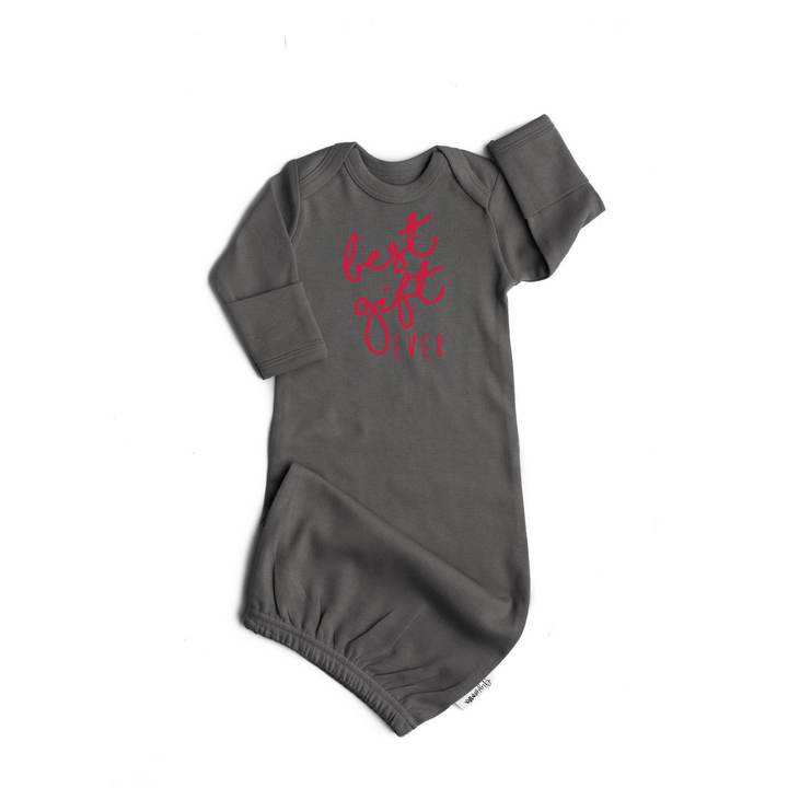 Dark Gray Gown - Best Gift Ever Gender Neutral - Gigi and Max