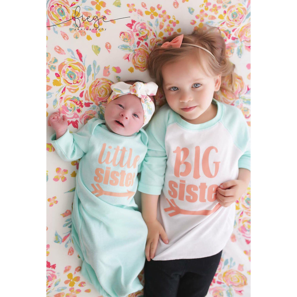 Mint Big Sister Raglan - Gigi and Max