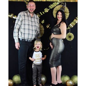 Big sister Raglan - black and gold - Gigi and Max