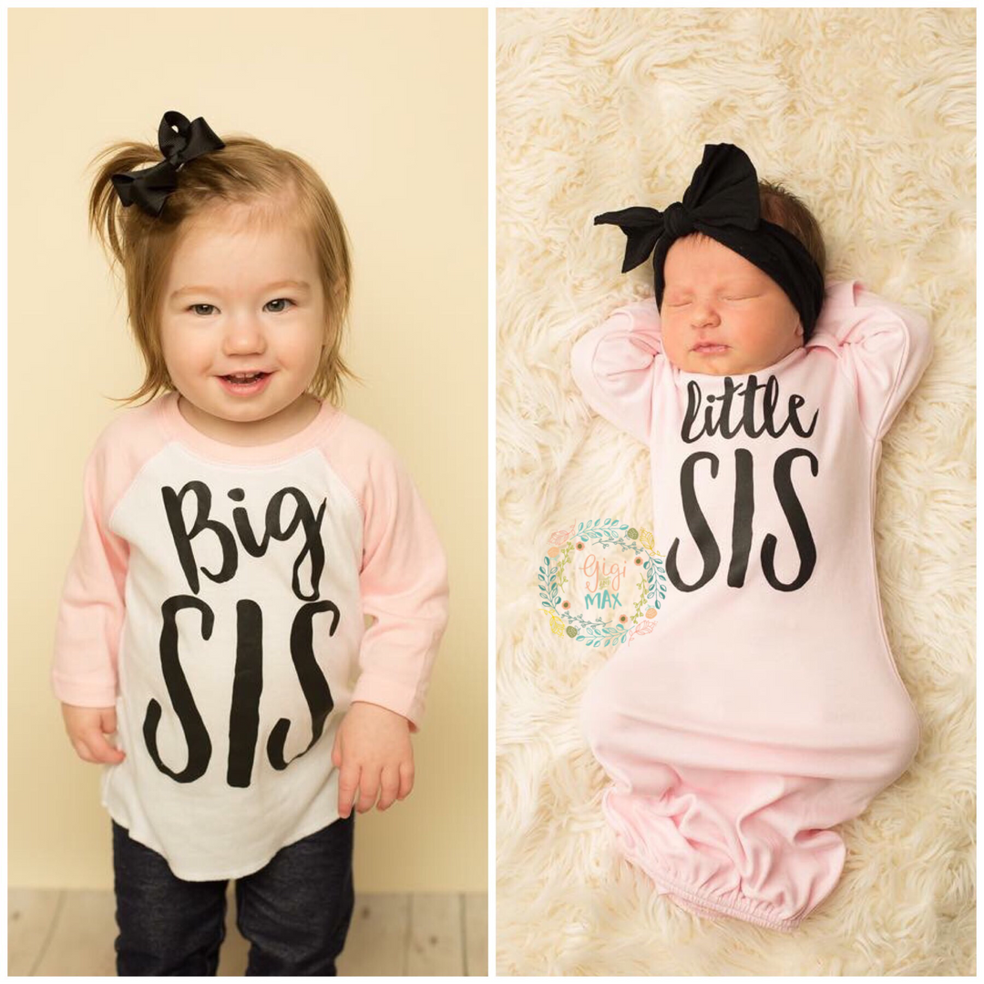 Light Pink Big SIS Raglan - Gigi and Max