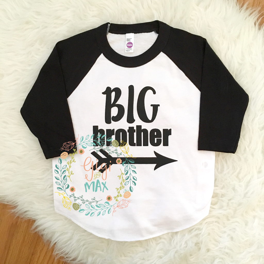 Big Brother Raglan - Gigi and Max
