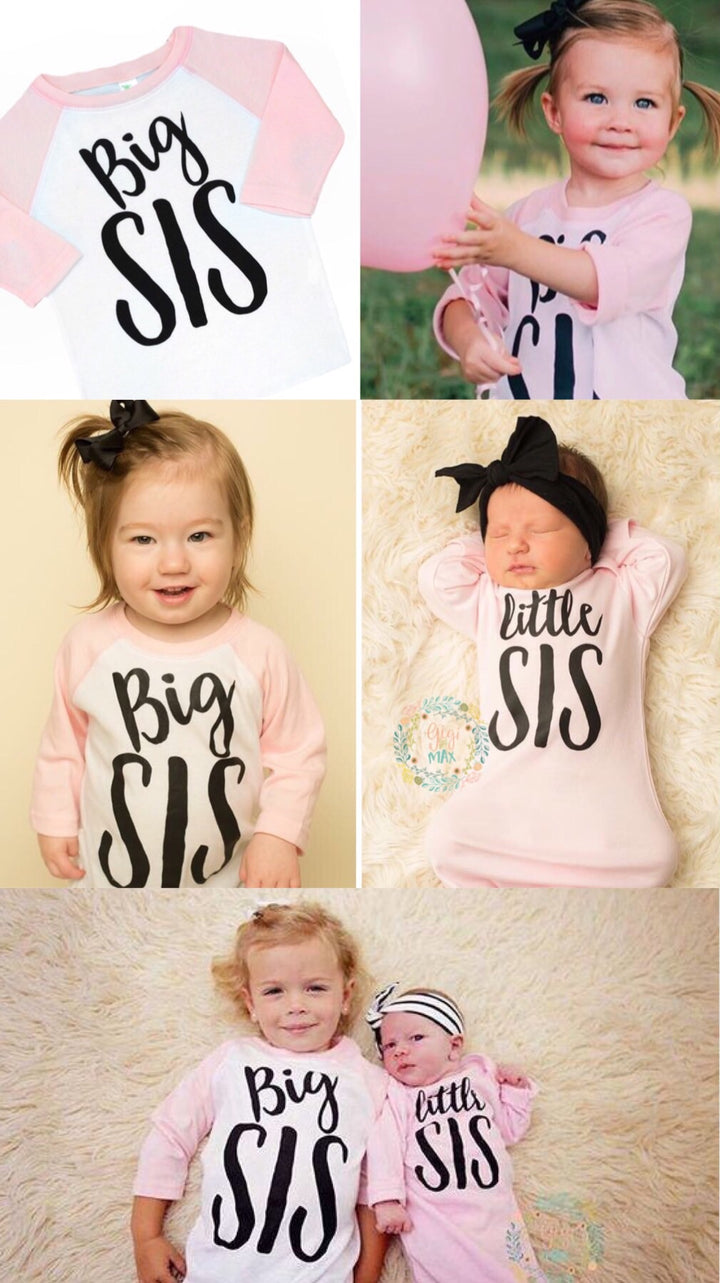 Light Pink Big SIS Raglan - Gigi and Max