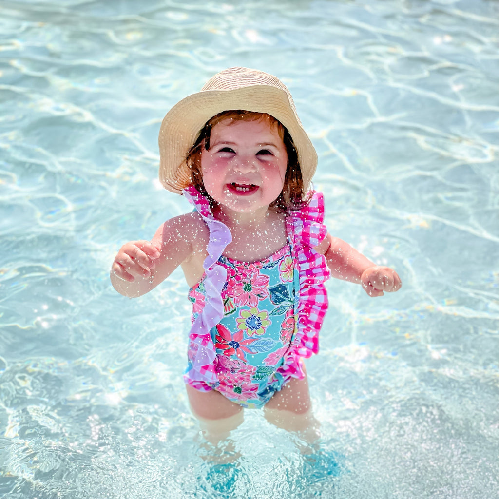 Buy Beach Bloom Ruffle Shoulder Swimsuit by Snapper Rock online - Snapper  Rock