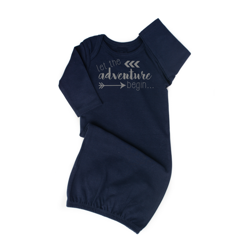 Navy Gown Let the adventure begin with hat - Gigi and Max