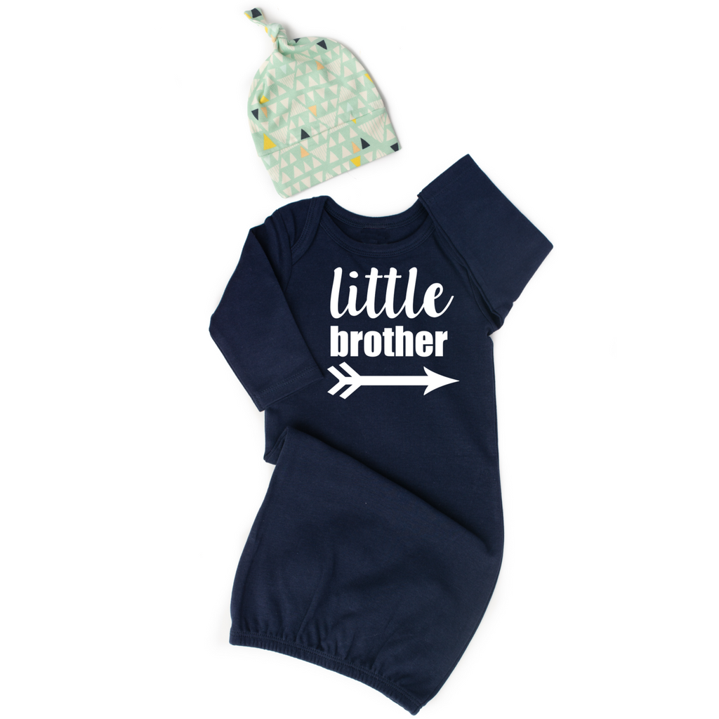Navy Gown Little Brother - Gigi and Max