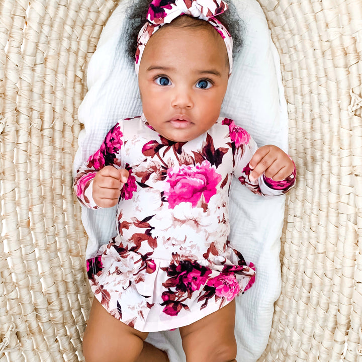 Norah Floral Topknot Headband - Gigi and Max