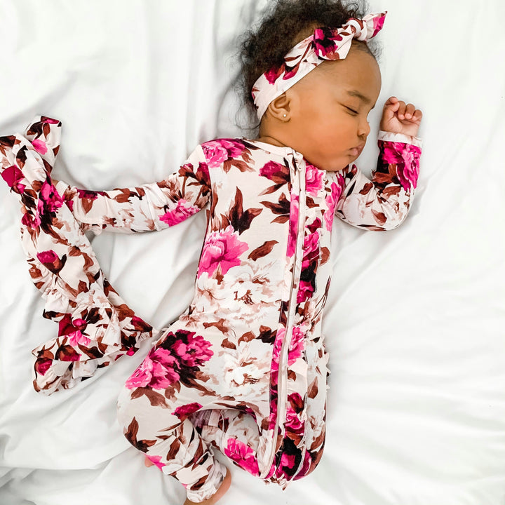 Norah Floral Topknot Headband - Gigi and Max