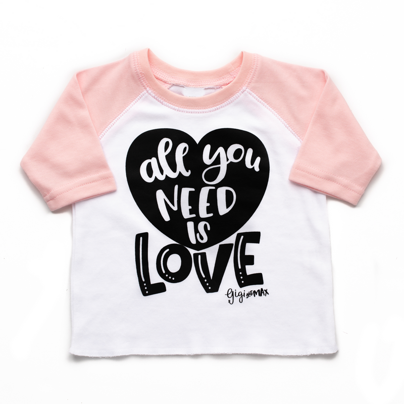 Light Pink Middle SIS Raglan – Gigi and Max