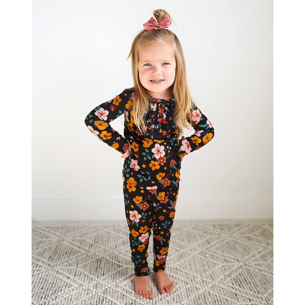 Elena Floral RUFFLE TWO PIECE - OLD SIZING - Gigi and Max