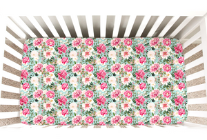 Palmer Floral Crib Sheet - Gigi and Max